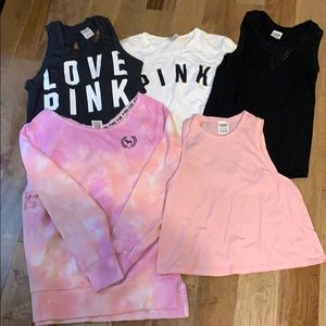 🛍 Pink bundle-5 tops!!🛍